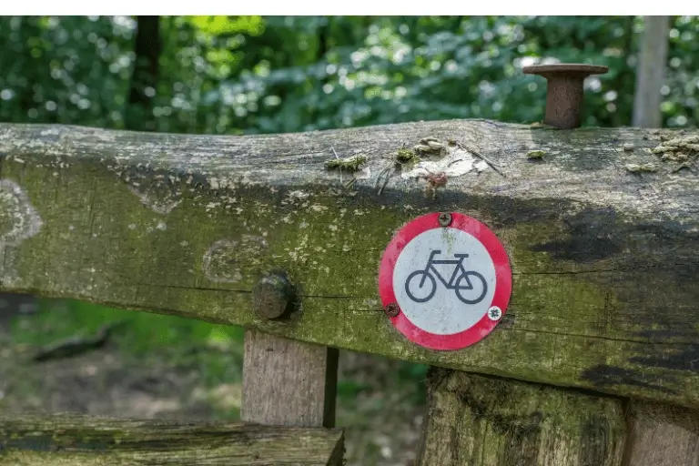 Here's a list of places where biking is allowed