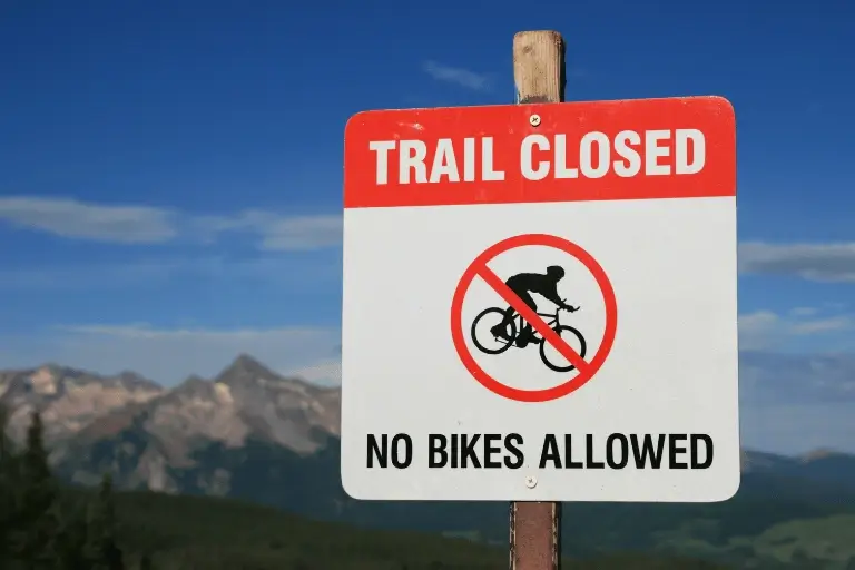 Biking Not Allowed (On the PCT and Specific Areas)