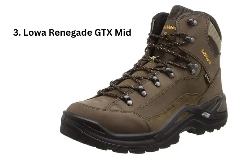 When it comes to long hikes and rough terrain, nothing beats the Lowa Renegade GTX Mid Hiking Boots. Incorporating a GORE-TEX waterproof membrane, a Vibram® outsole, and a Monowrap® frame, these boots provide all-day comfort and support while keeping your feet dry. An ideal trekking companion for rainy and rough terrains.