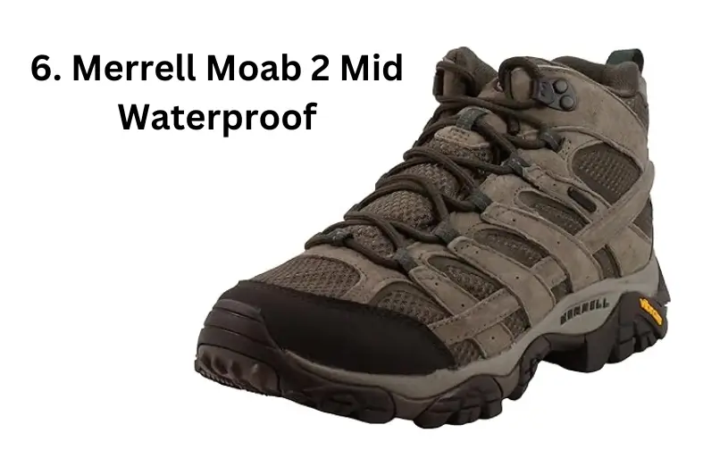 Comfort, durability, and protection from water are the features of the Merrell Moab 2 Waterproof Hiking Shoes. Hikers requiring dependable performance on wet and rough trails will love these shoes, thanks to their GORE-TEX membrane that keeps feet dry, their Vibram® outsole that provides outstanding traction, and Merrell's air cushion in the heel that absorbs shock.